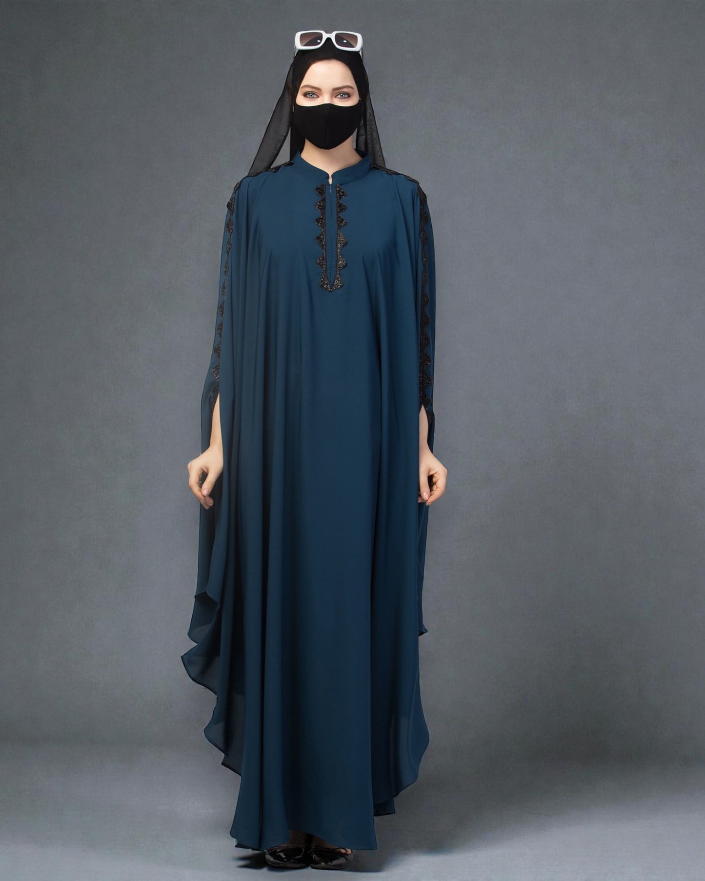 Erani Kaftan With Embellished Lacework