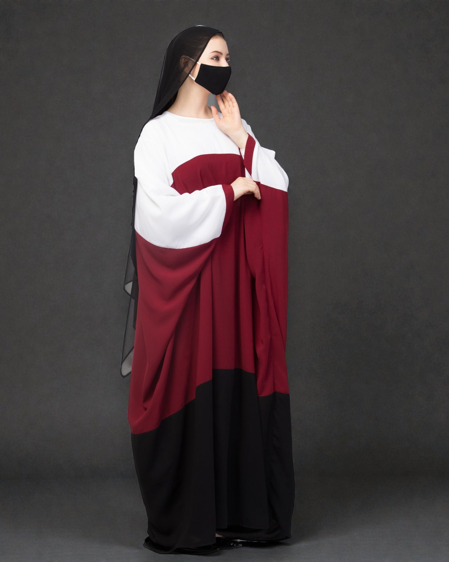 Musheco-Multi Color Abaya Kaftan.