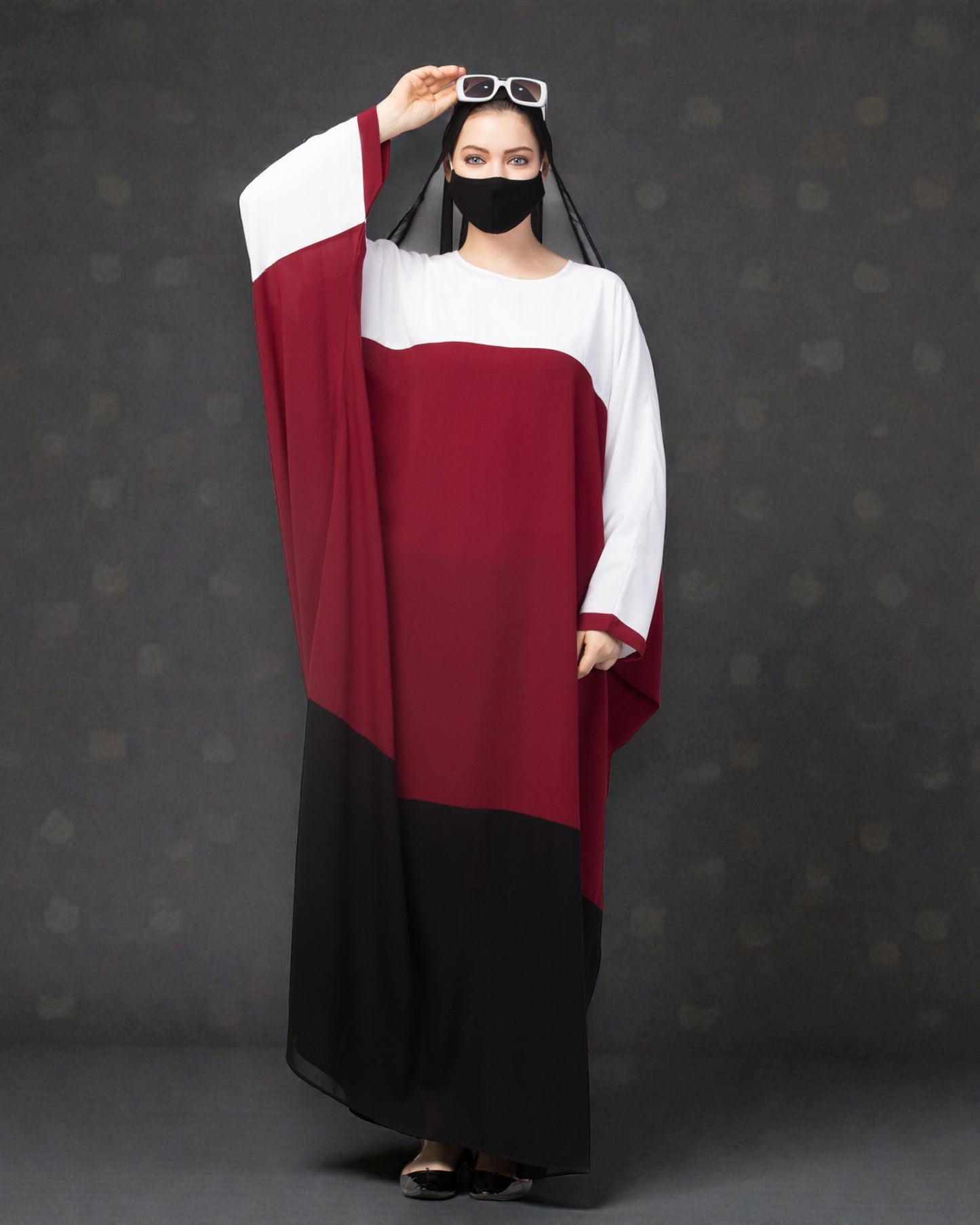 Musheco-Multi Color Abaya Kaftan.