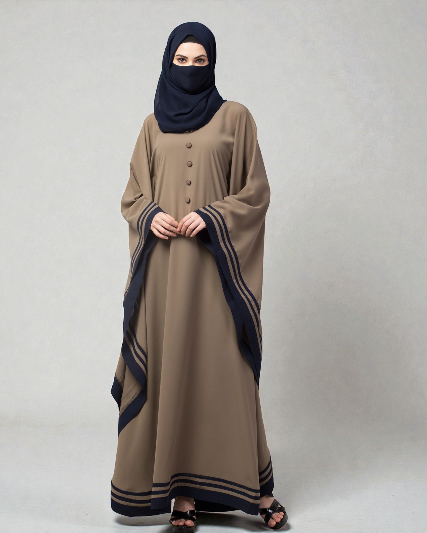 Latest Kaftan Abaya With Stripes