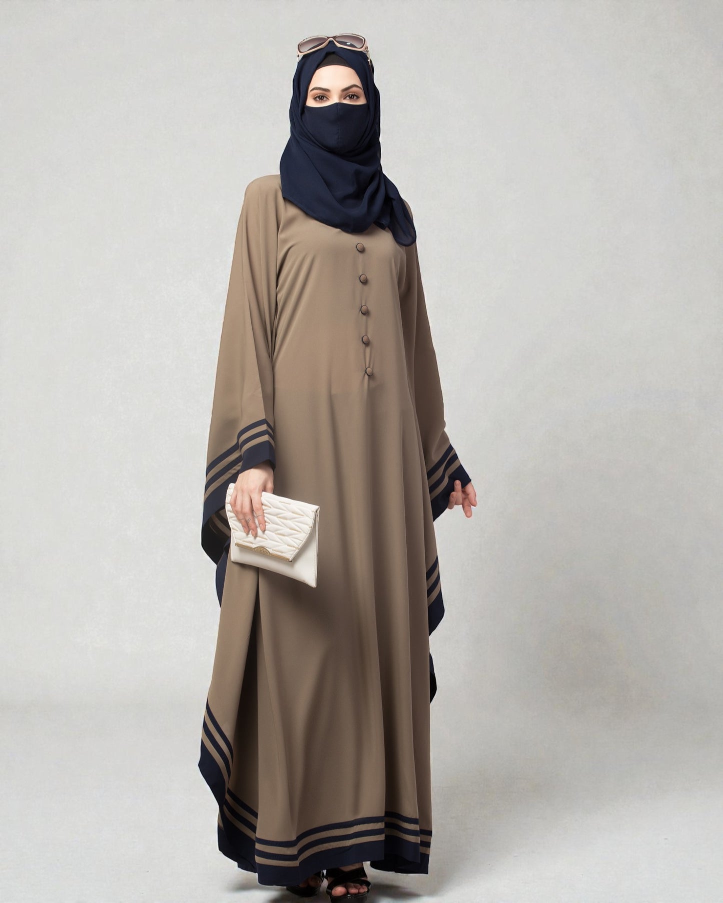 Latest Kaftan Abaya With Stripes
