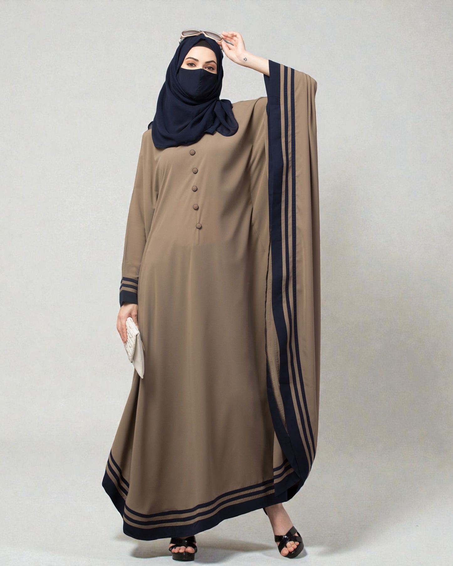 Latest Kaftan Abaya With Stripes