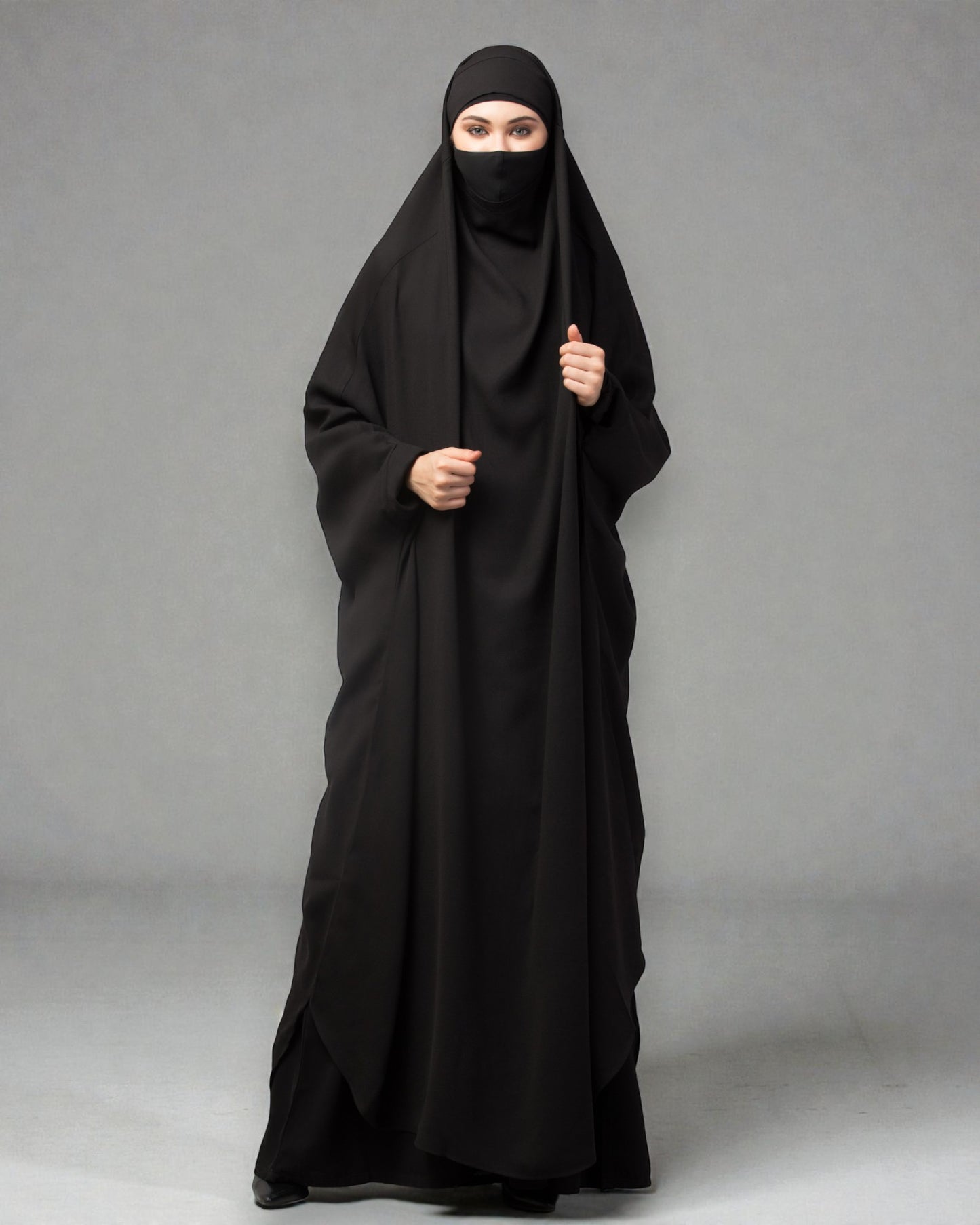Full Length- Single Piece Jilbab With Adjustable Mouthpiece