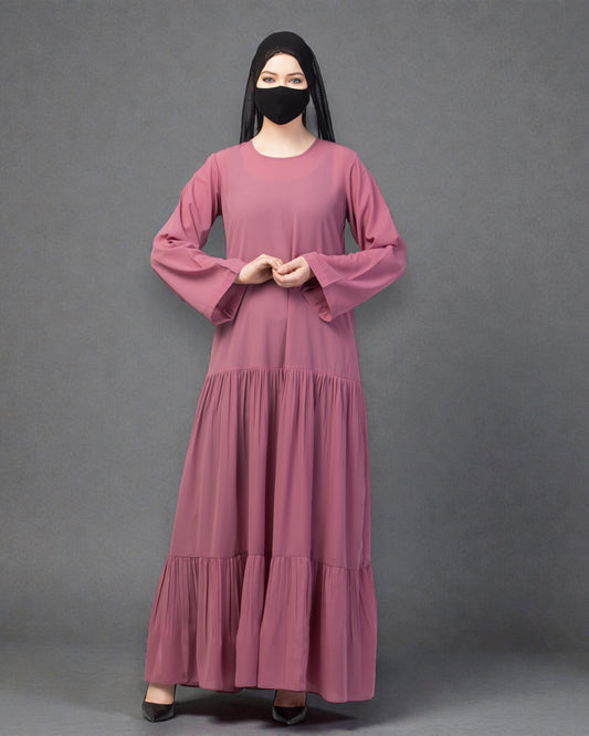 Three Tiered Maxi Dress With Frills