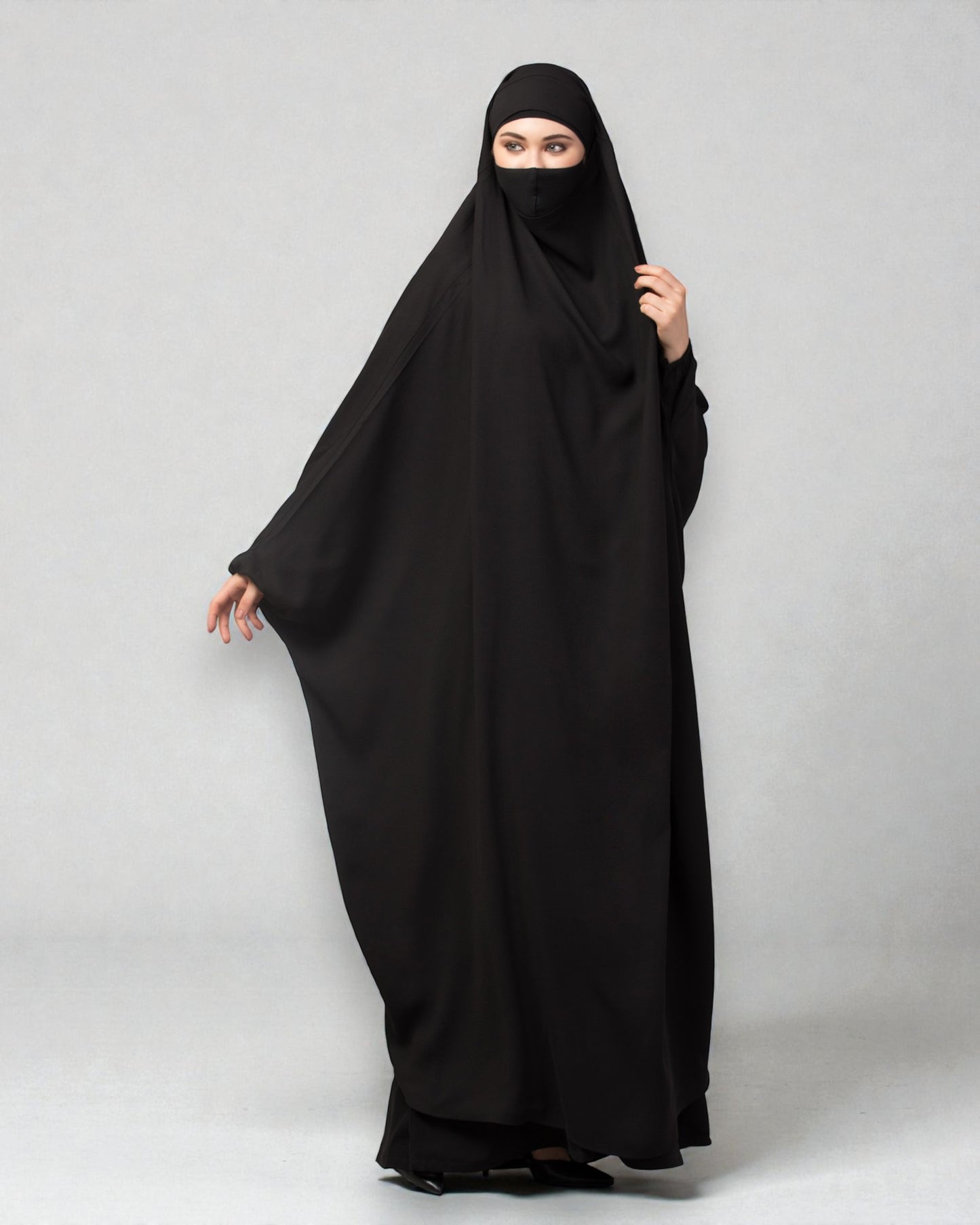 Full Length- Single Piece Jilbab With Adjustable Mouthpiece