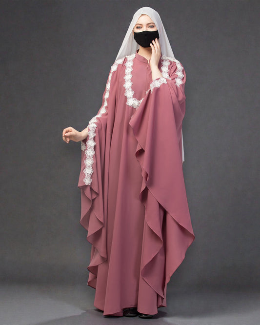 Irani Kaftan With Beautiful Floral Lacework