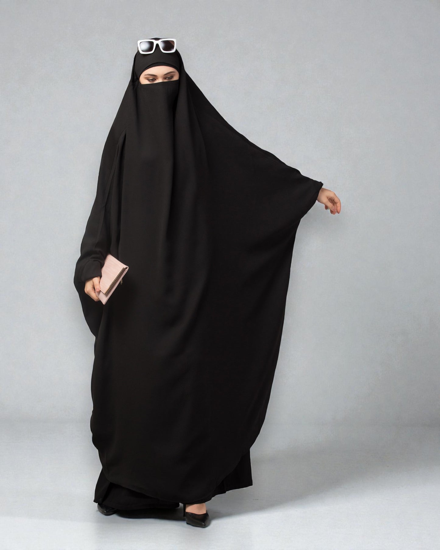 Full Length- Single Piece Jilbab With Adjustable Mouthpiece