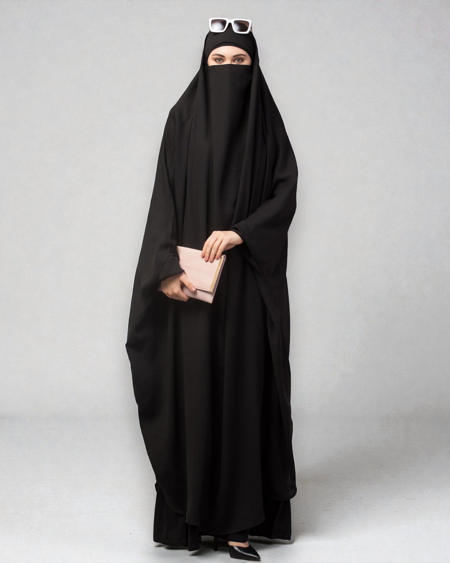 Full Length- Single Piece Jilbab With Adjustable Mouthpiece