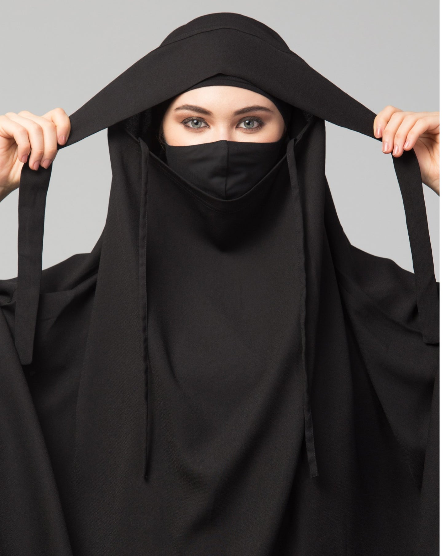 Full Length- Single Piece Jilbab With Adjustable Mouthpiece