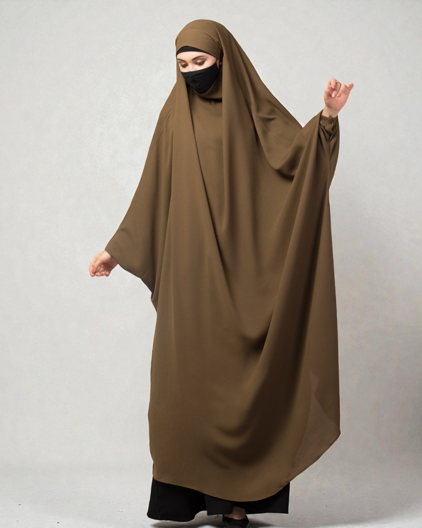 Full Length- Single Piece Jilbab With Adjustable Mouthpiece