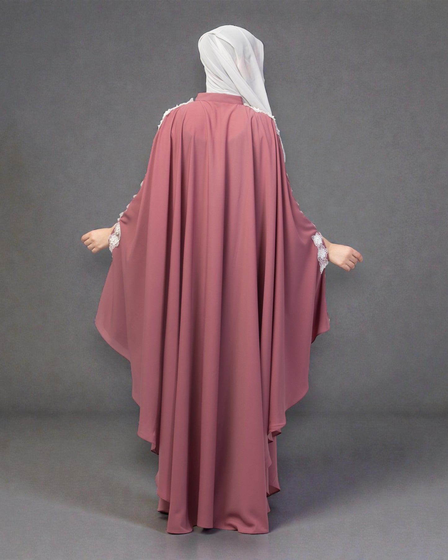 Irani Kaftan With Beautiful Floral Lacework