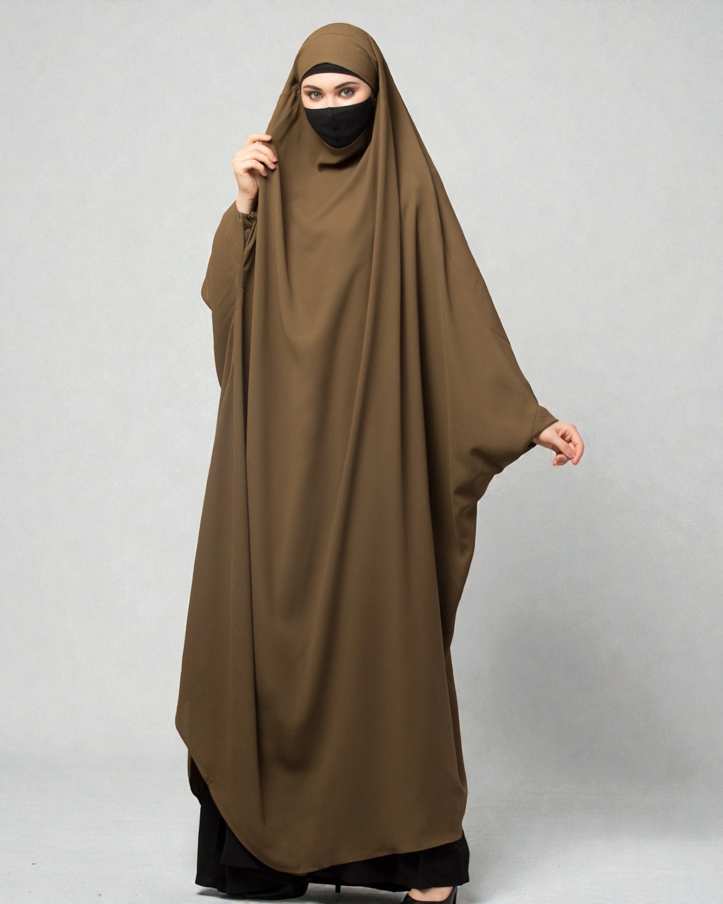 Full Length- Single Piece Jilbab With Adjustable Mouthpiece