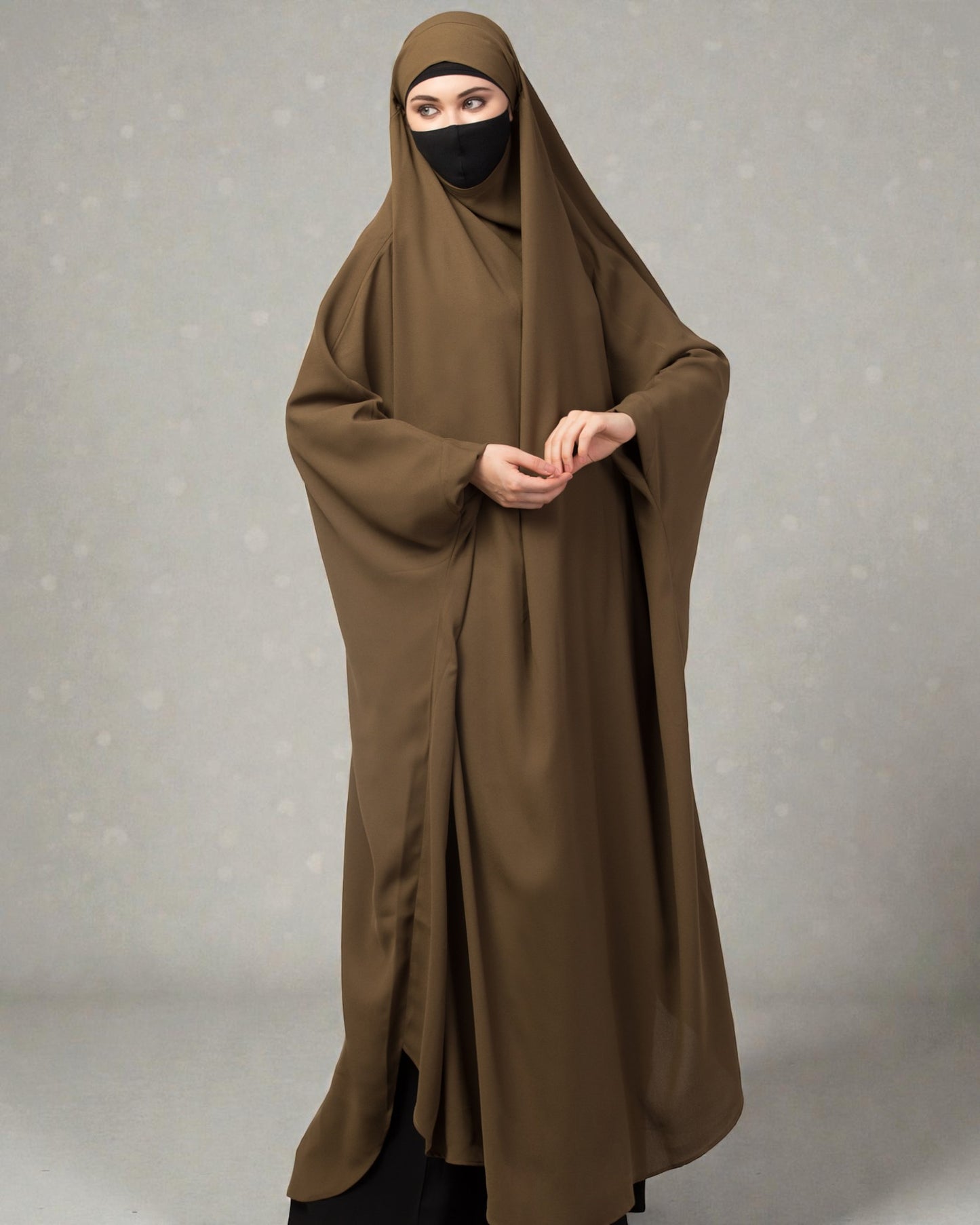 Full Length- Single Piece Jilbab With Adjustable Mouthpiece