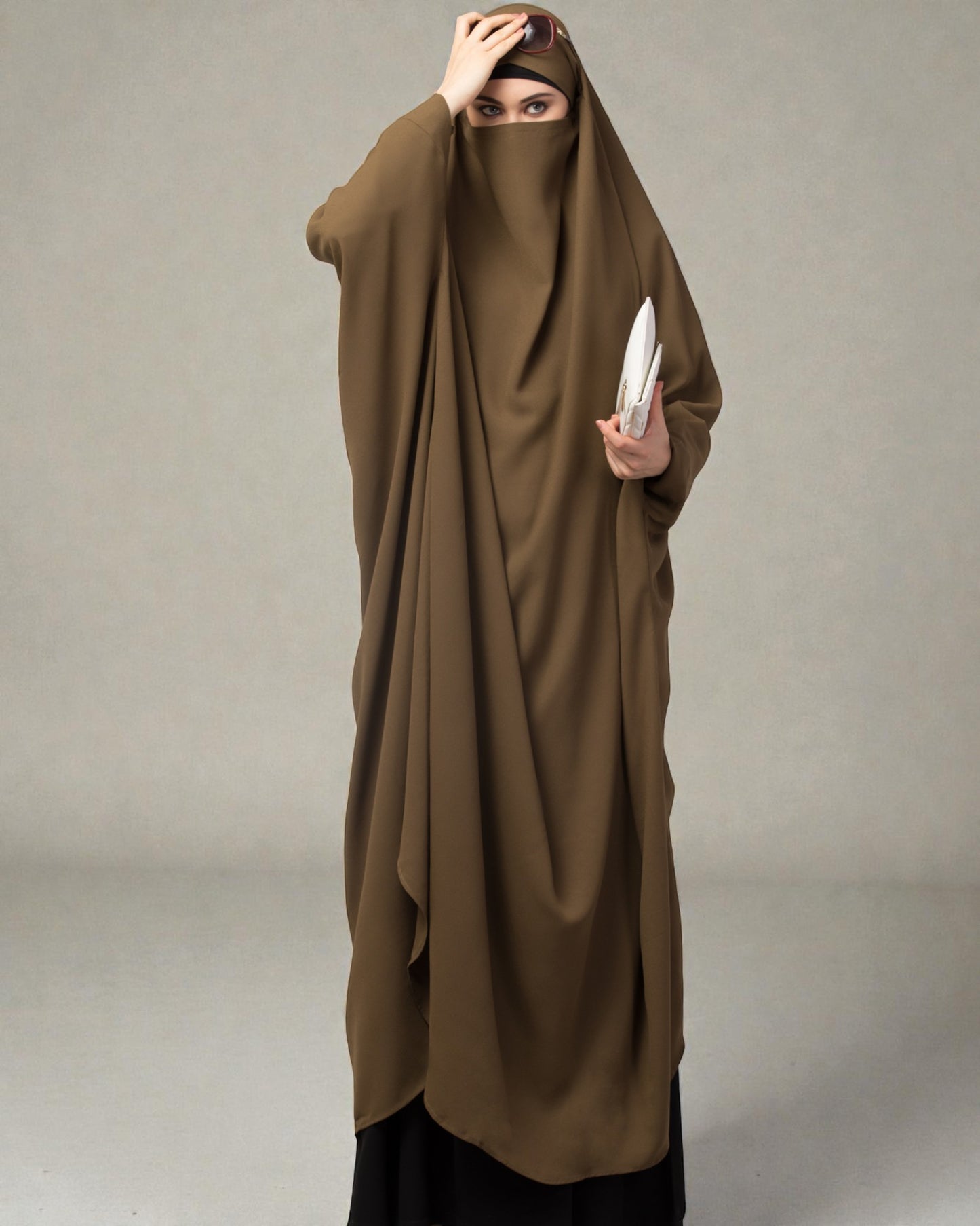 Full Length- Single Piece Jilbab With Adjustable Mouthpiece