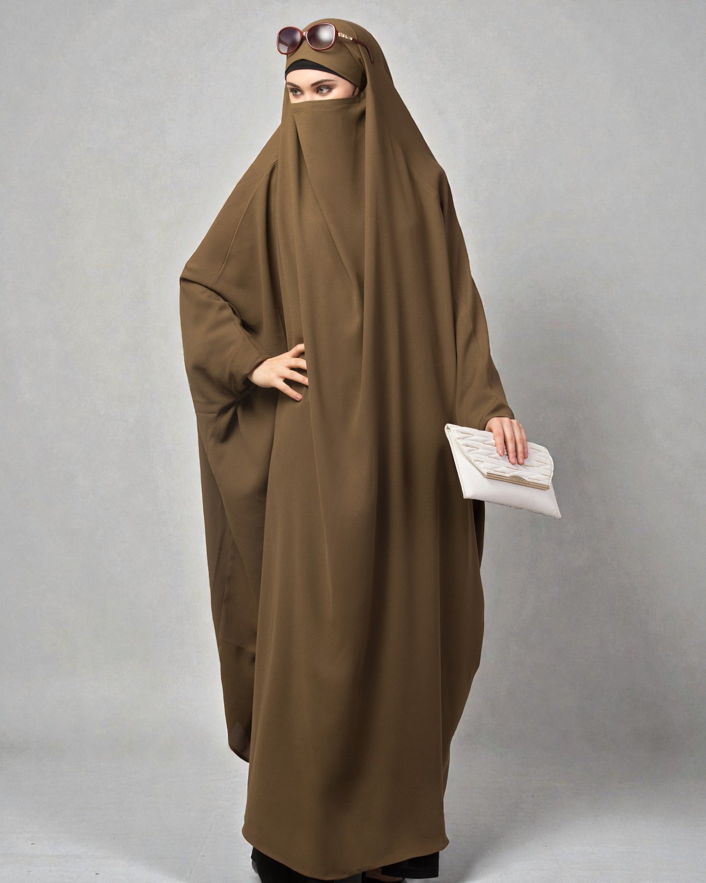 Full Length- Single Piece Jilbab With Adjustable Mouthpiece