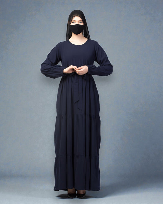 Four Tiered Maxi Dress With Frills