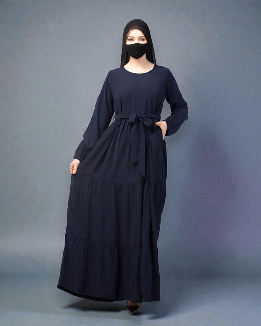 Four Tiered Maxi Dress With Frills