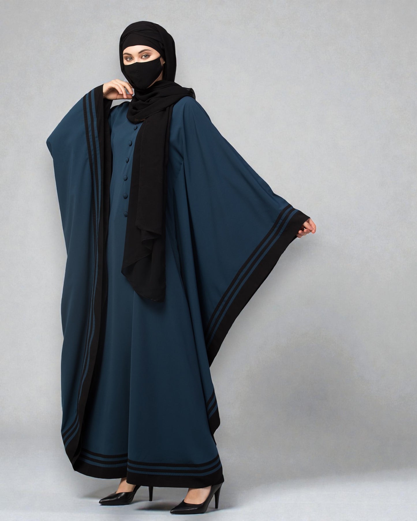 Latest Kaftan Abaya With Stripes
