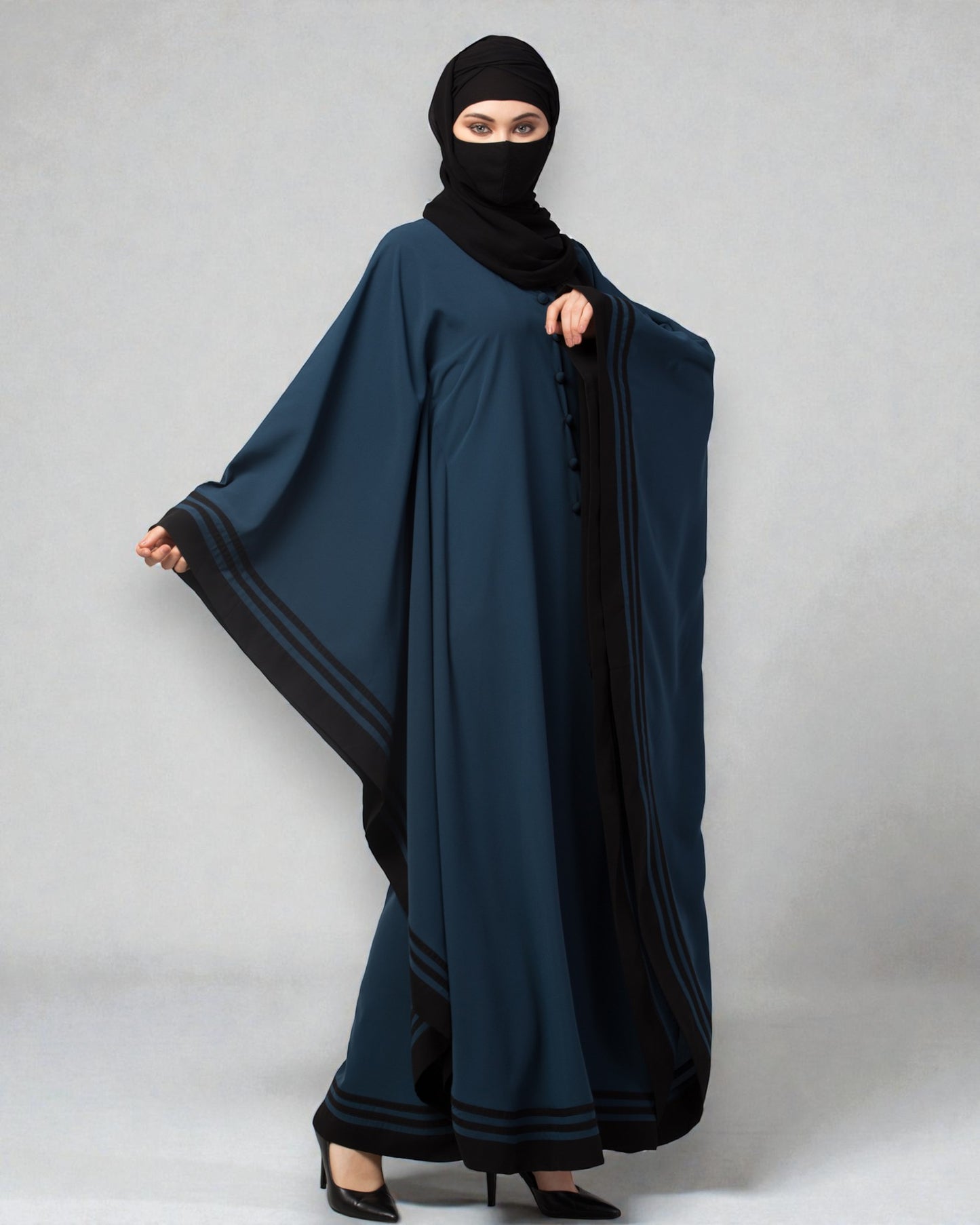 Latest Kaftan Abaya With Stripes