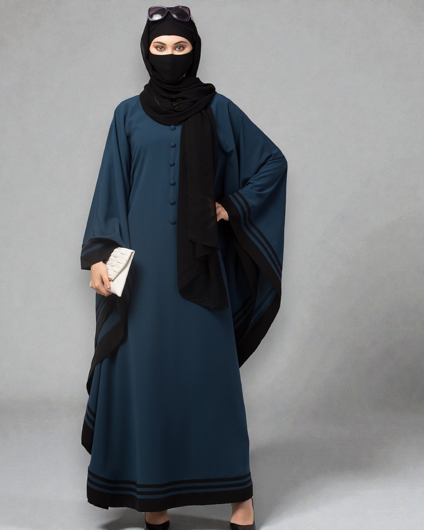 Latest Kaftan Abaya With Stripes