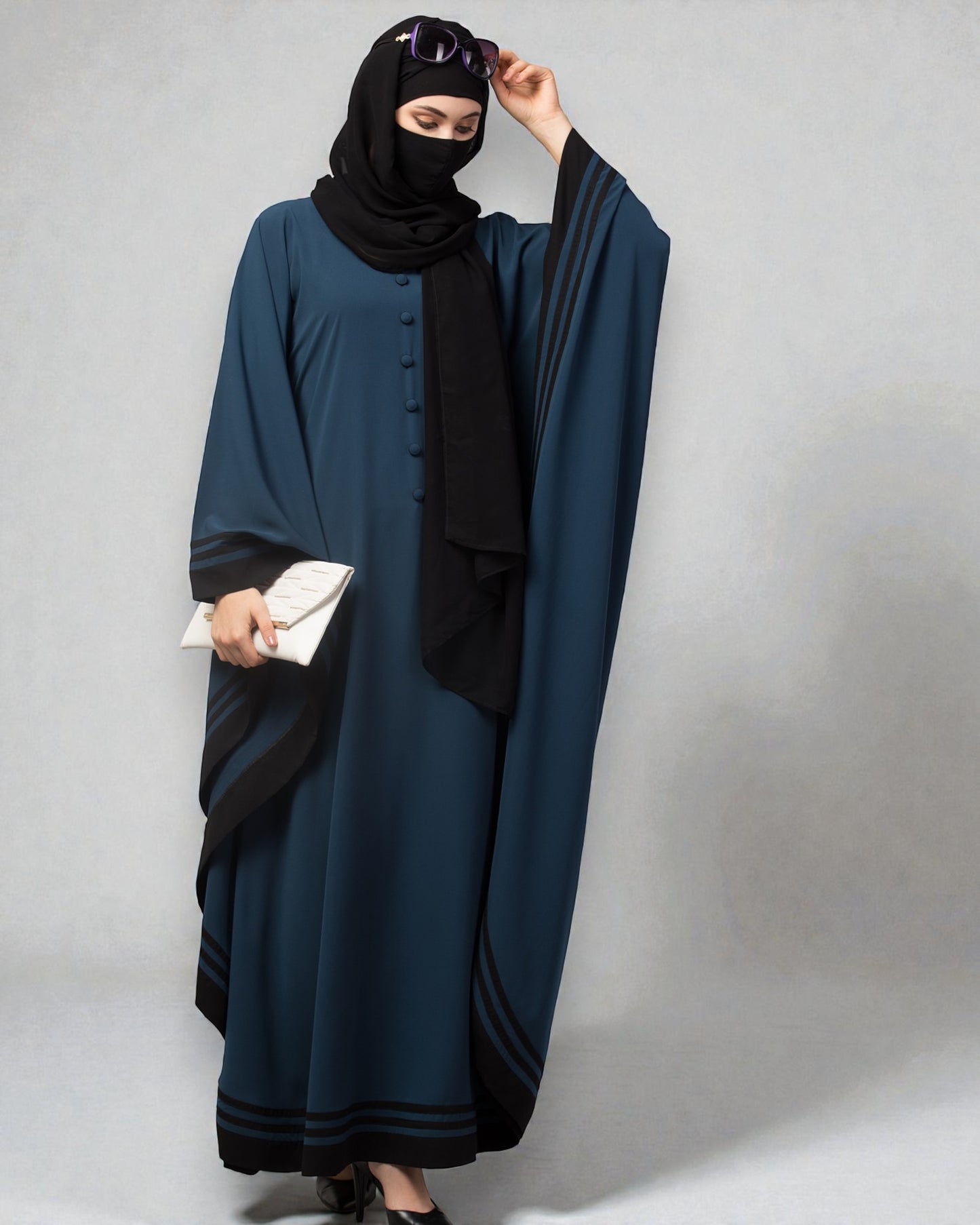 Latest Kaftan Abaya With Stripes