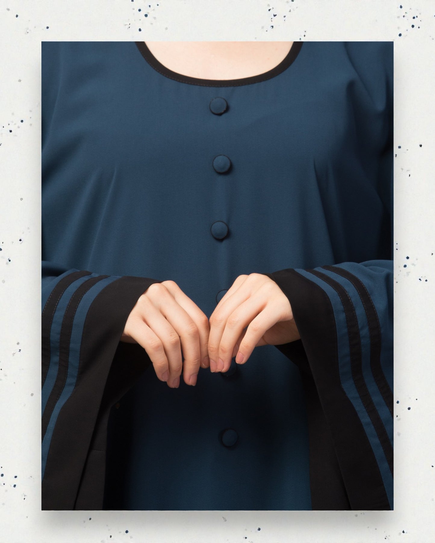 Latest Kaftan Abaya With Stripes