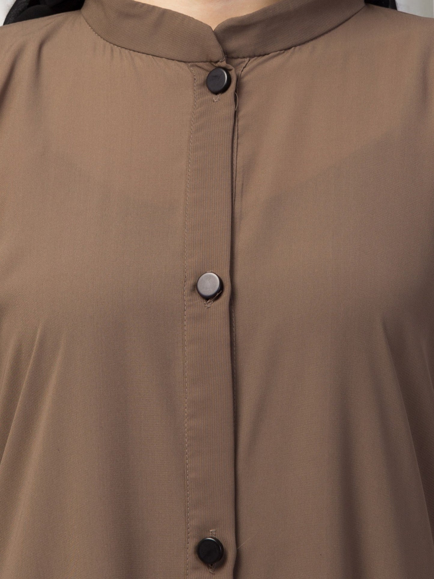 Front Open Abaya With Kimono Sleeves & Belt