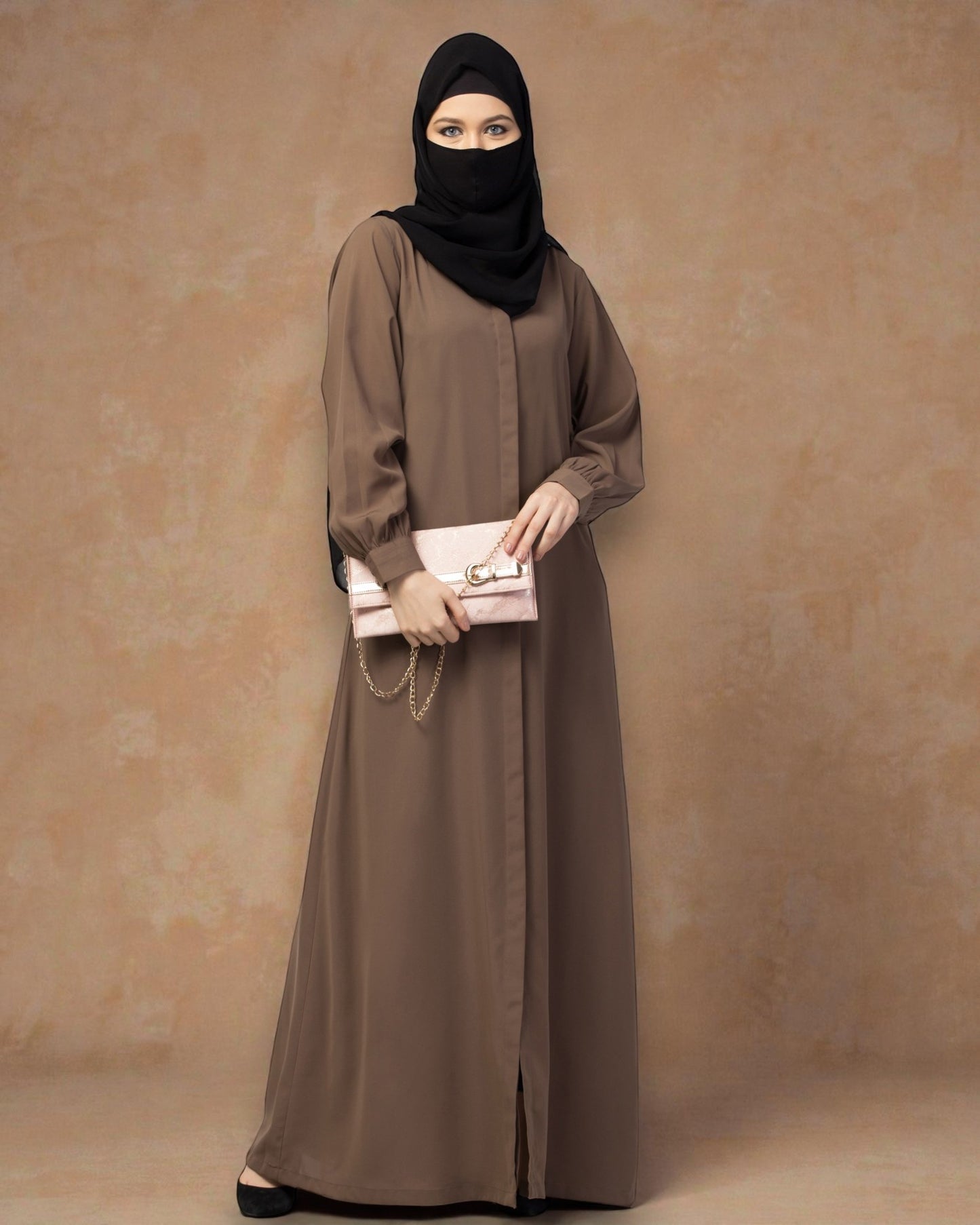 Front Open Abaya With Cuff & Placket