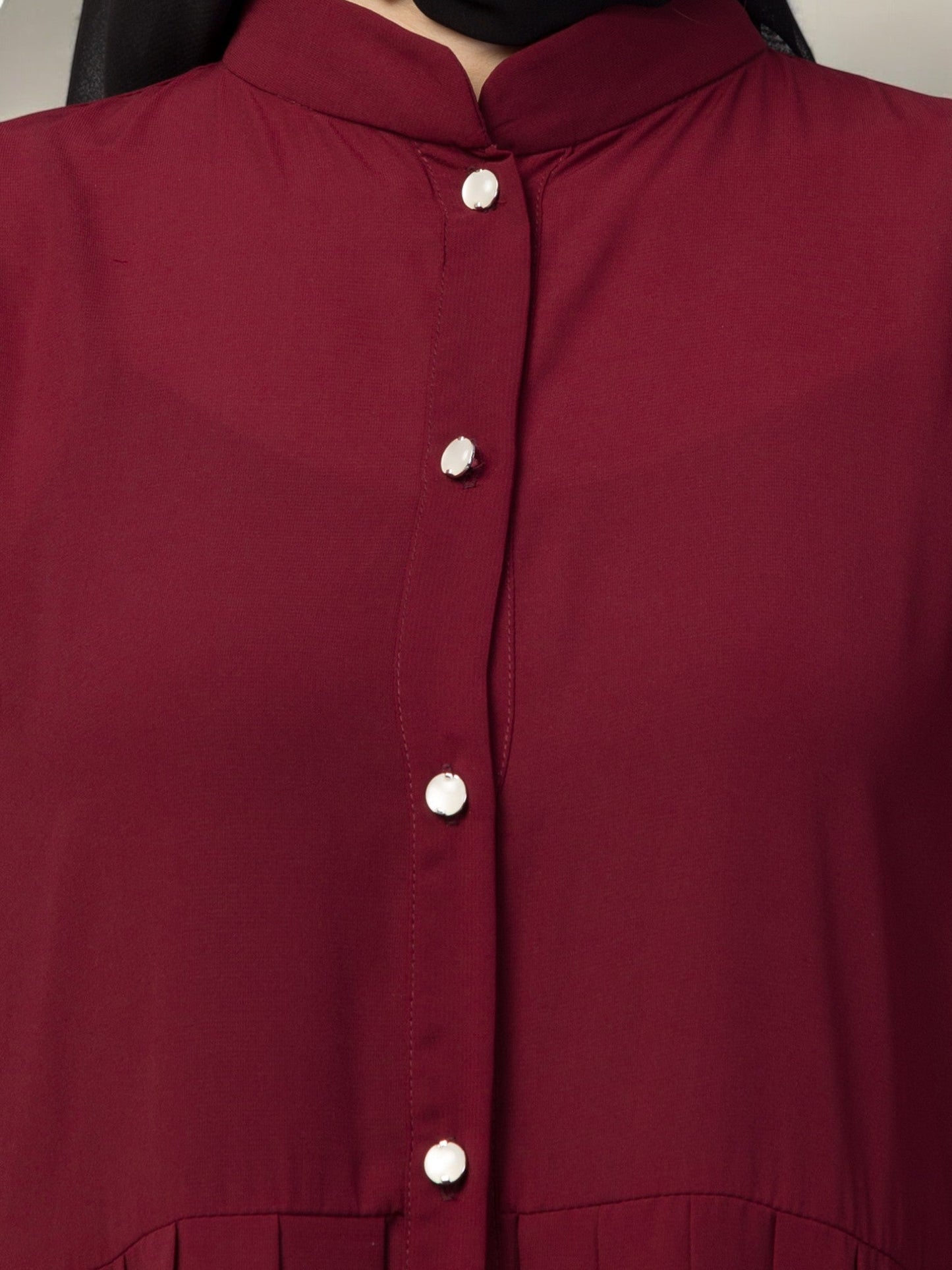 Front Open- Designer Abaya With Pleats