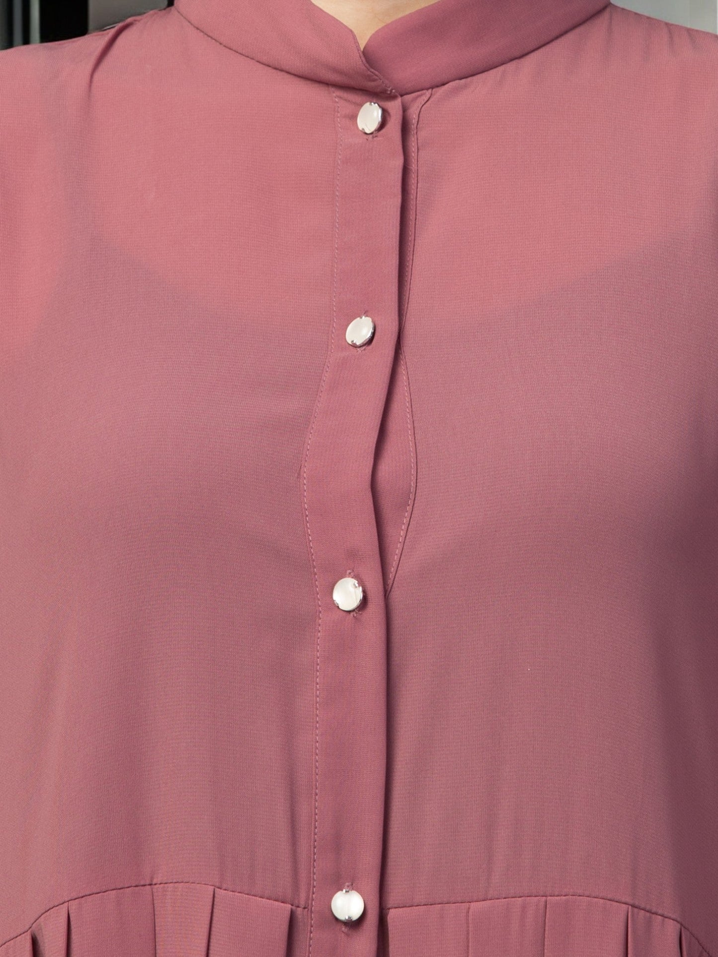 Front Open- Designer Abaya With Pleats