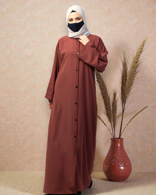 Front Open Abaya With Kimono Sleeves