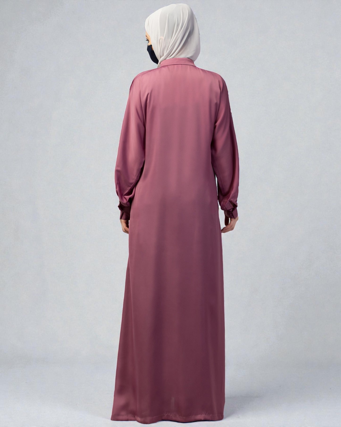 Front Open Nida Abaya With Cuff & Placket