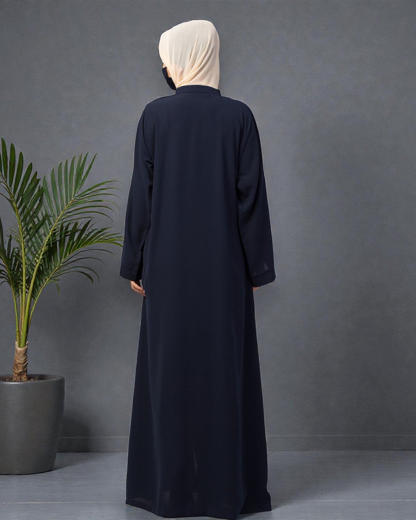 Front Open Abaya With Kimono Sleeves