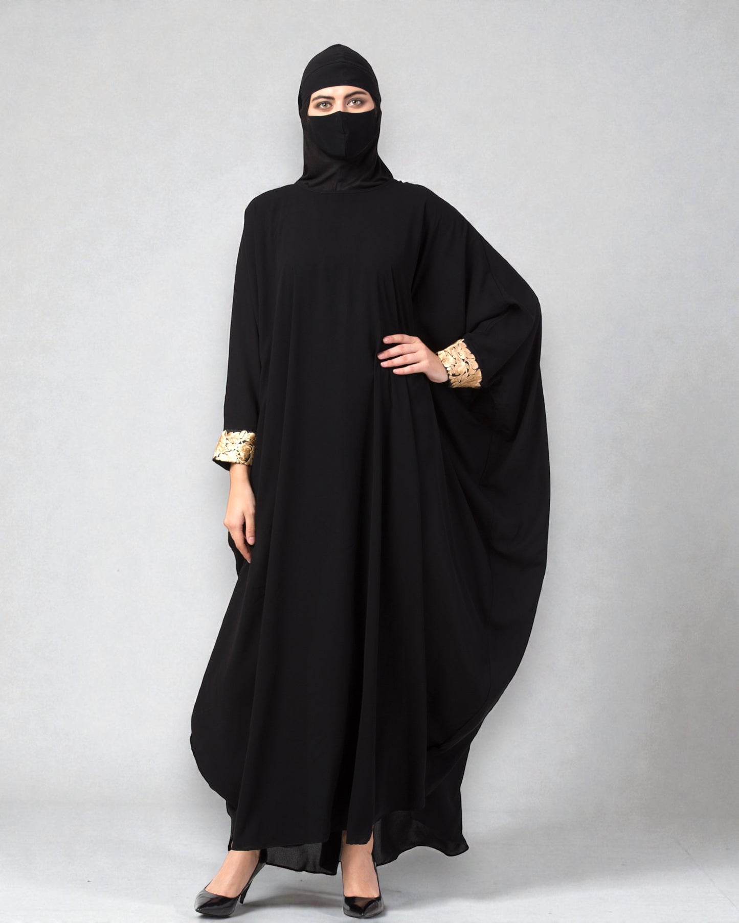Musheco-Free Size Kaftan In Firdaus Fabric With Lacwwork