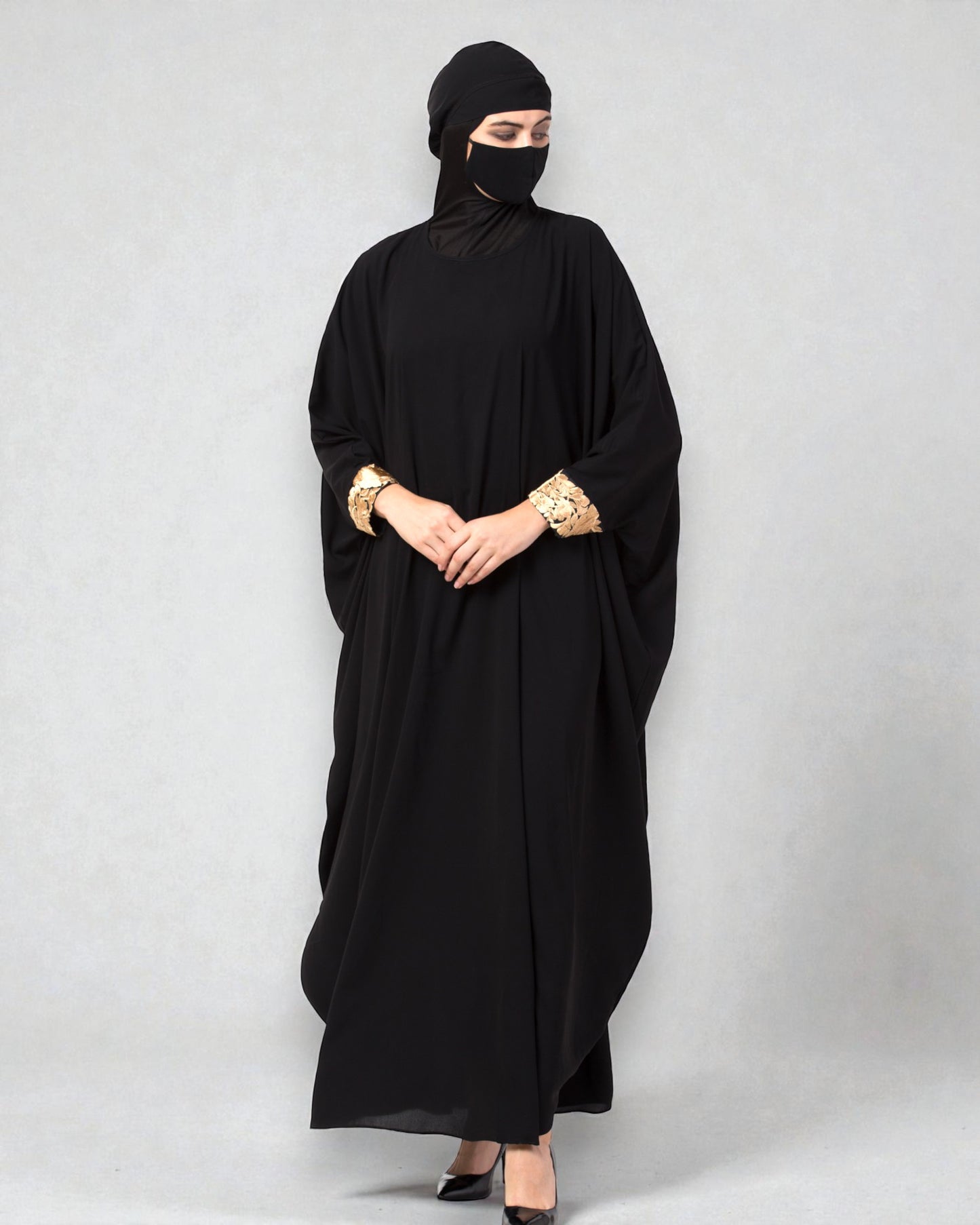 Musheco-Free Size Kaftan In Firdaus Fabric With Lacwwork