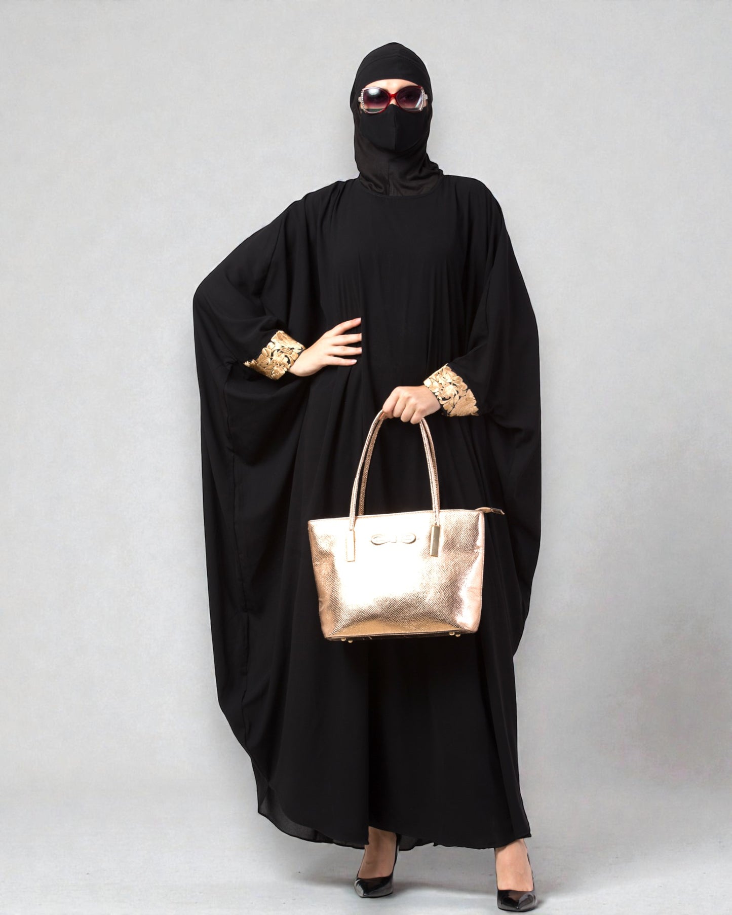 Musheco-Free Size Kaftan In Firdaus Fabric With Lacwwork