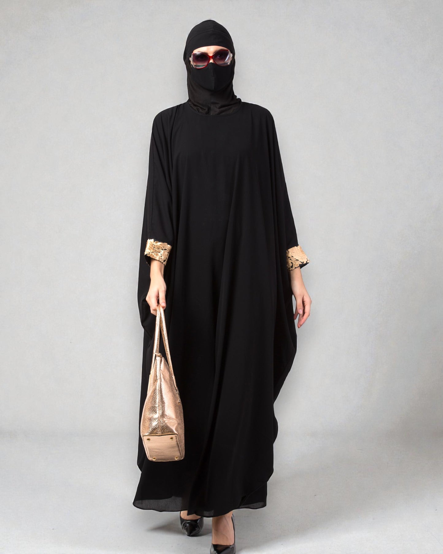 Musheco-Free Size Kaftan In Firdaus Fabric With Lacwwork