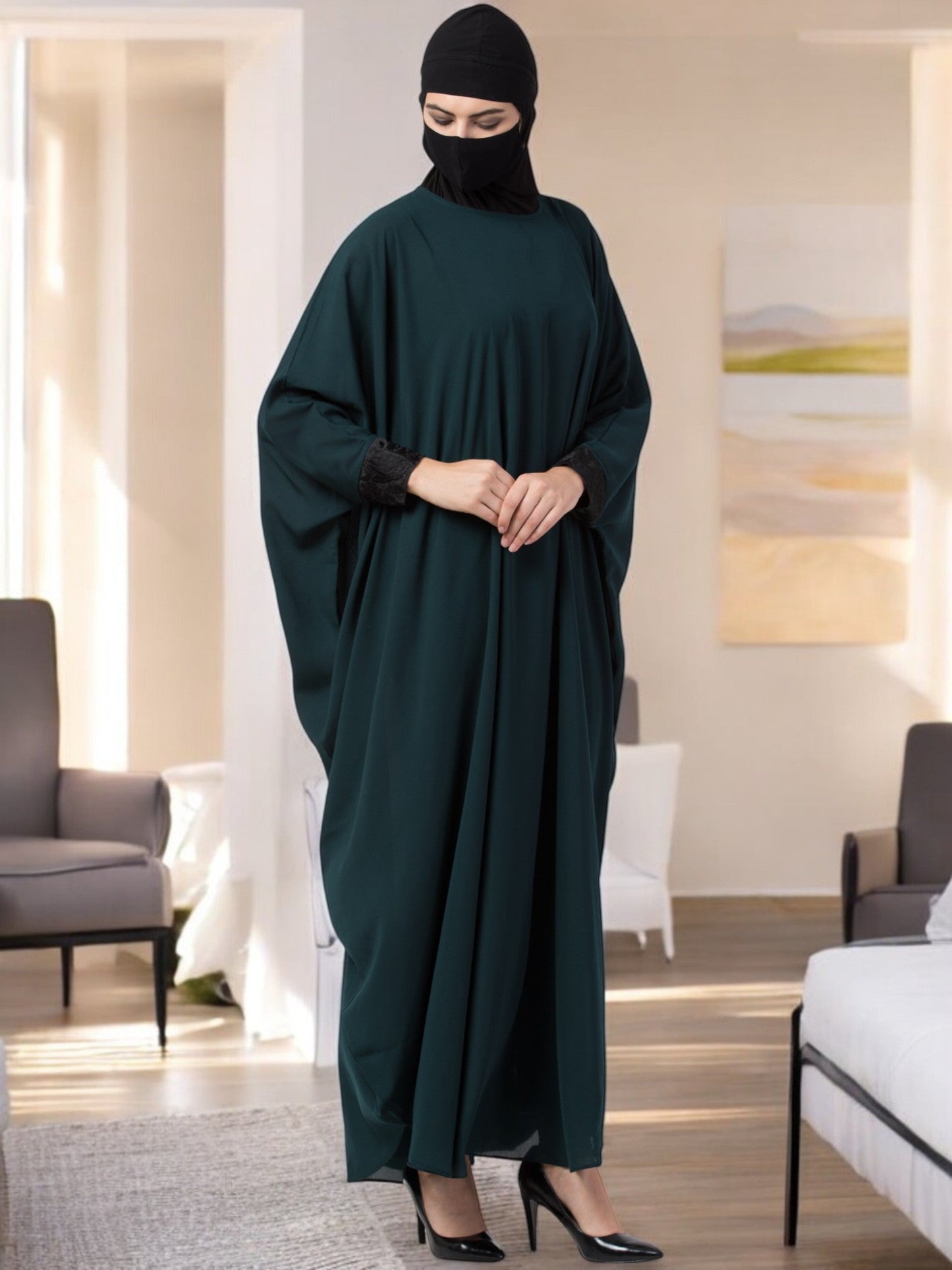 Musheco-Kaftan With Lacework