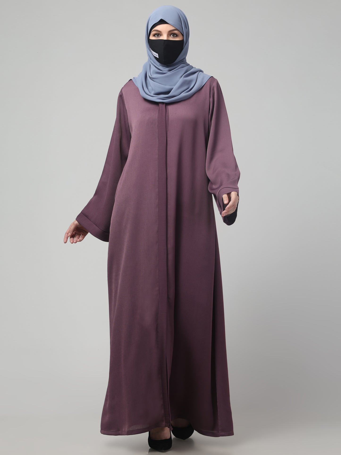 Front Open Abaya in Zoom Imported Fabric – Elegant Texture & Everyday Comfort