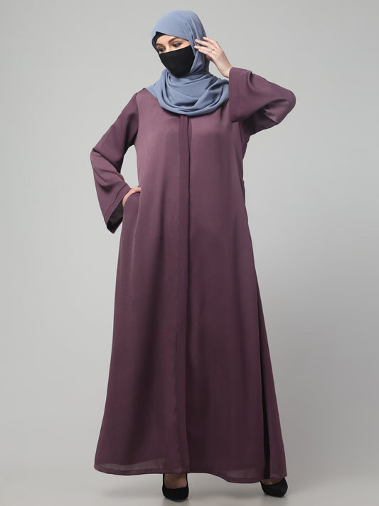 Front Open Abaya in Zoom Imported Fabric – Elegant Texture & Everyday Comfort