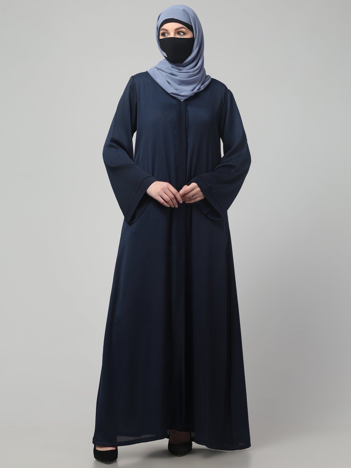 Front Open Abaya in Zoom Imported Fabric – Elegant Texture & Everyday Comfort
