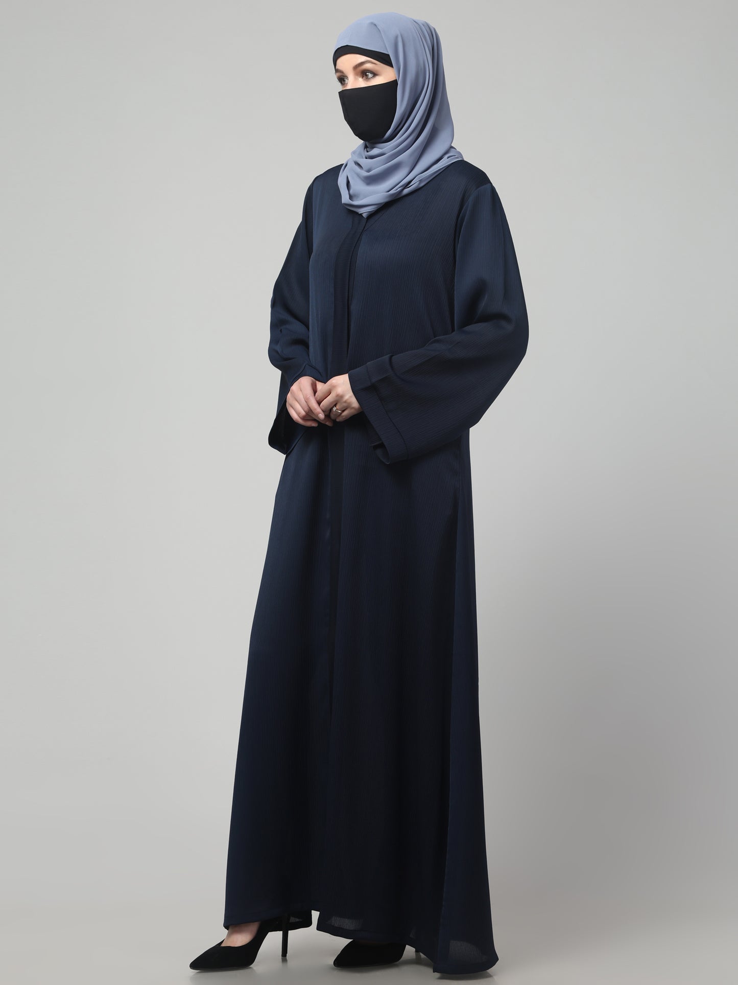 Front Open Abaya in Zoom Imported Fabric – Elegant Texture & Everyday Comfort