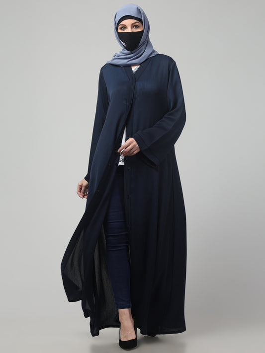 Front Open Abaya in Zoom Imported Fabric – Elegant Texture & Everyday Comfort