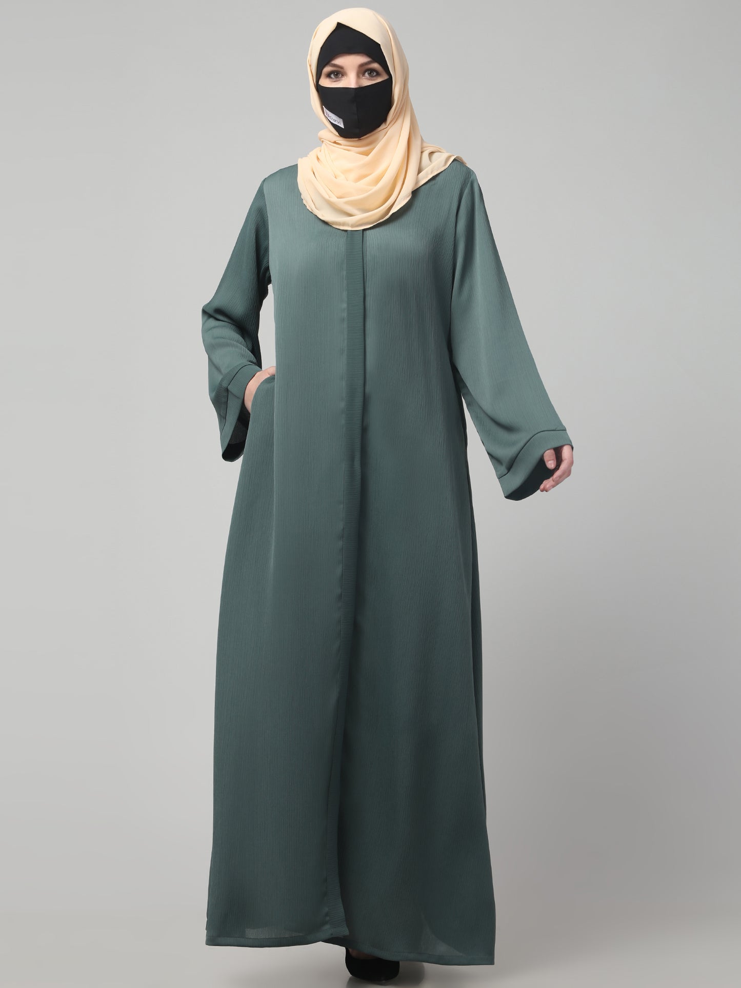 Front Open Abaya in Zoom Imported Fabric – Elegant Texture & Everyday Comfort