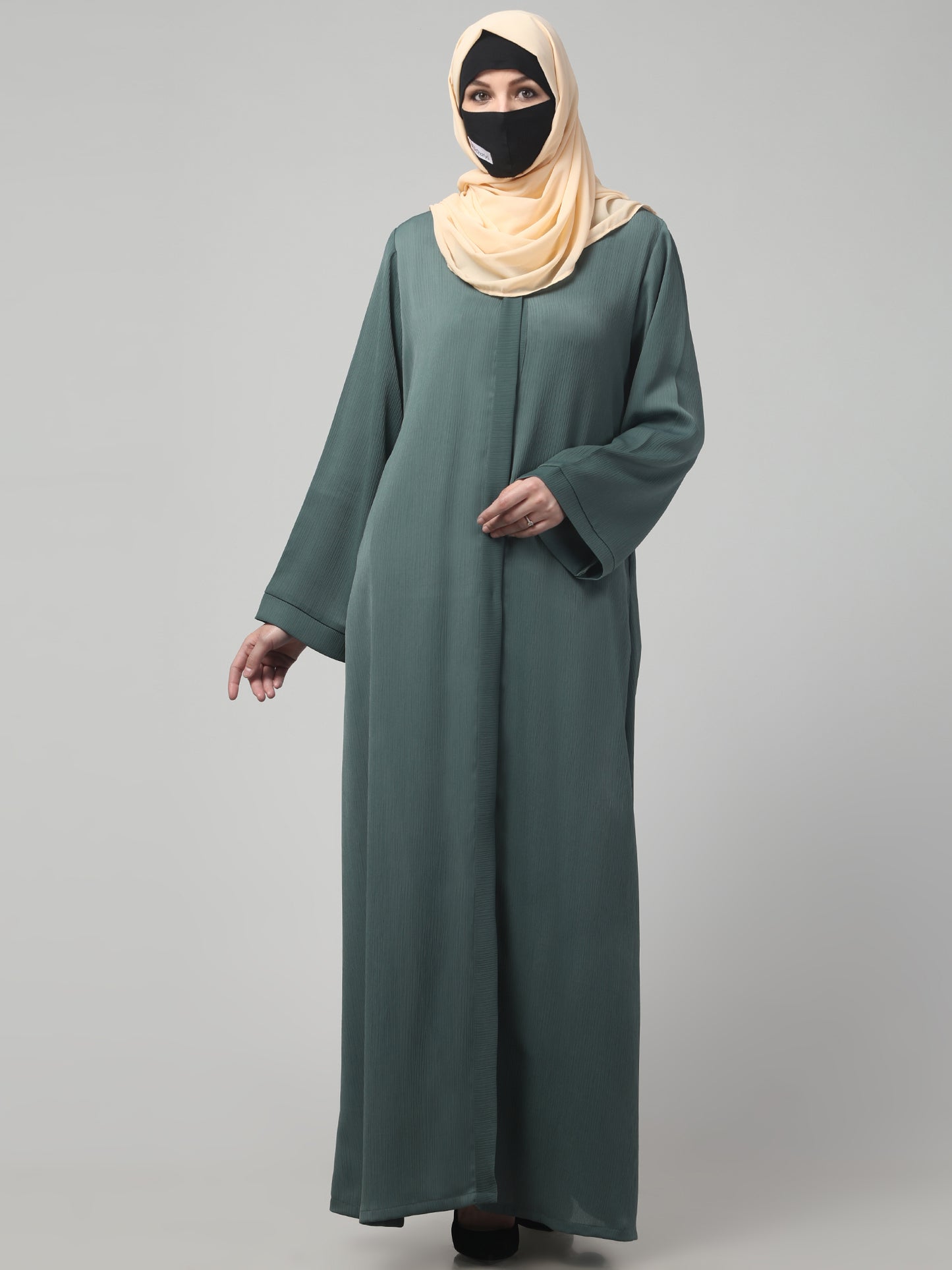 Front Open Abaya in Zoom Imported Fabric – Elegant Texture & Everyday Comfort