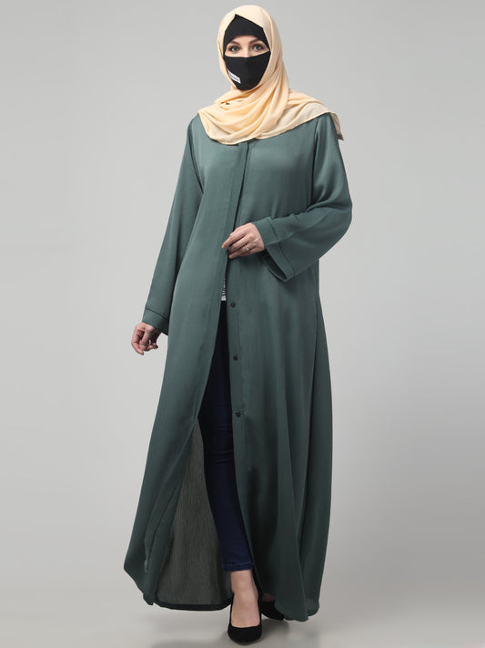 Front Open Abaya in Zoom Imported Fabric – Elegant Texture & Everyday Comfort