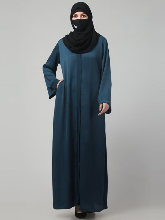 Front Open Abaya in Zoom Imported Fabric – Elegant Texture & Everyday Comfort