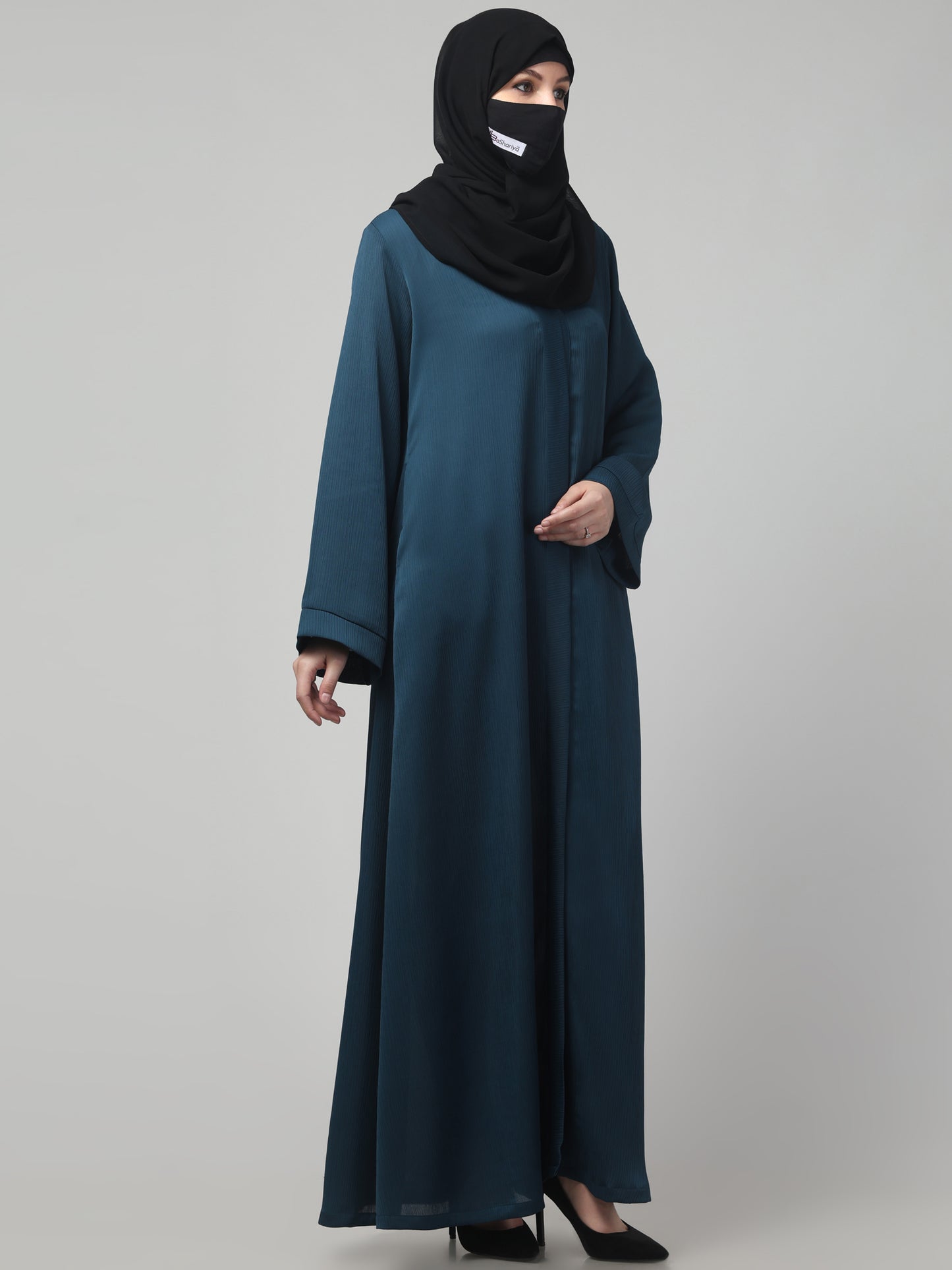 Front Open Abaya in Zoom Imported Fabric – Elegant Texture & Everyday Comfort
