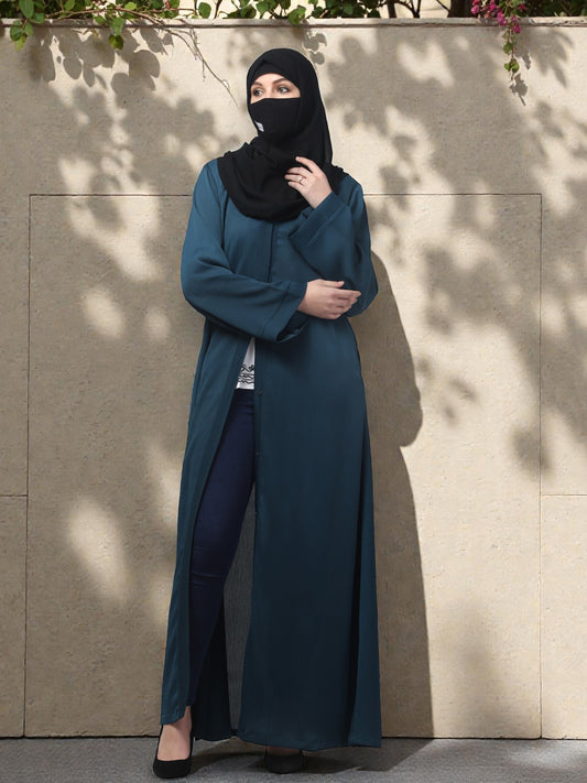 Front Open Abaya in Zoom Imported Fabric – Elegant Texture & Everyday Comfort