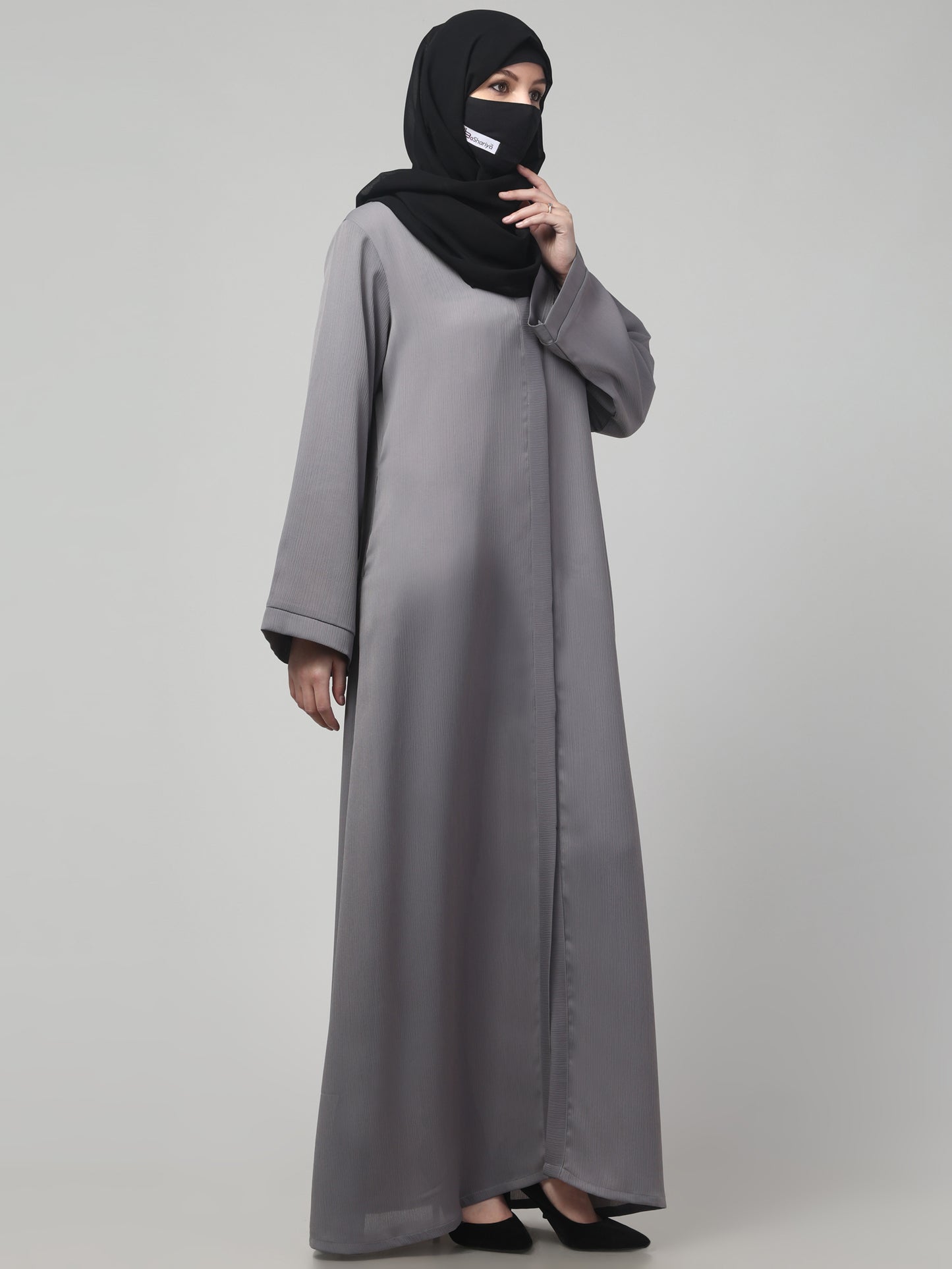 Front Open Abaya in Zoom Imported Fabric – Elegant Texture & Everyday Comfort